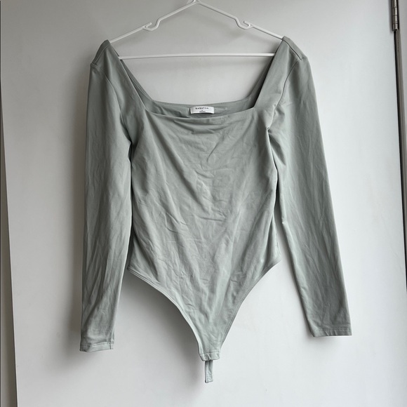 Babaton Contour Longsleeve Bodysuit - Dusky Green - Picture 1 of 3